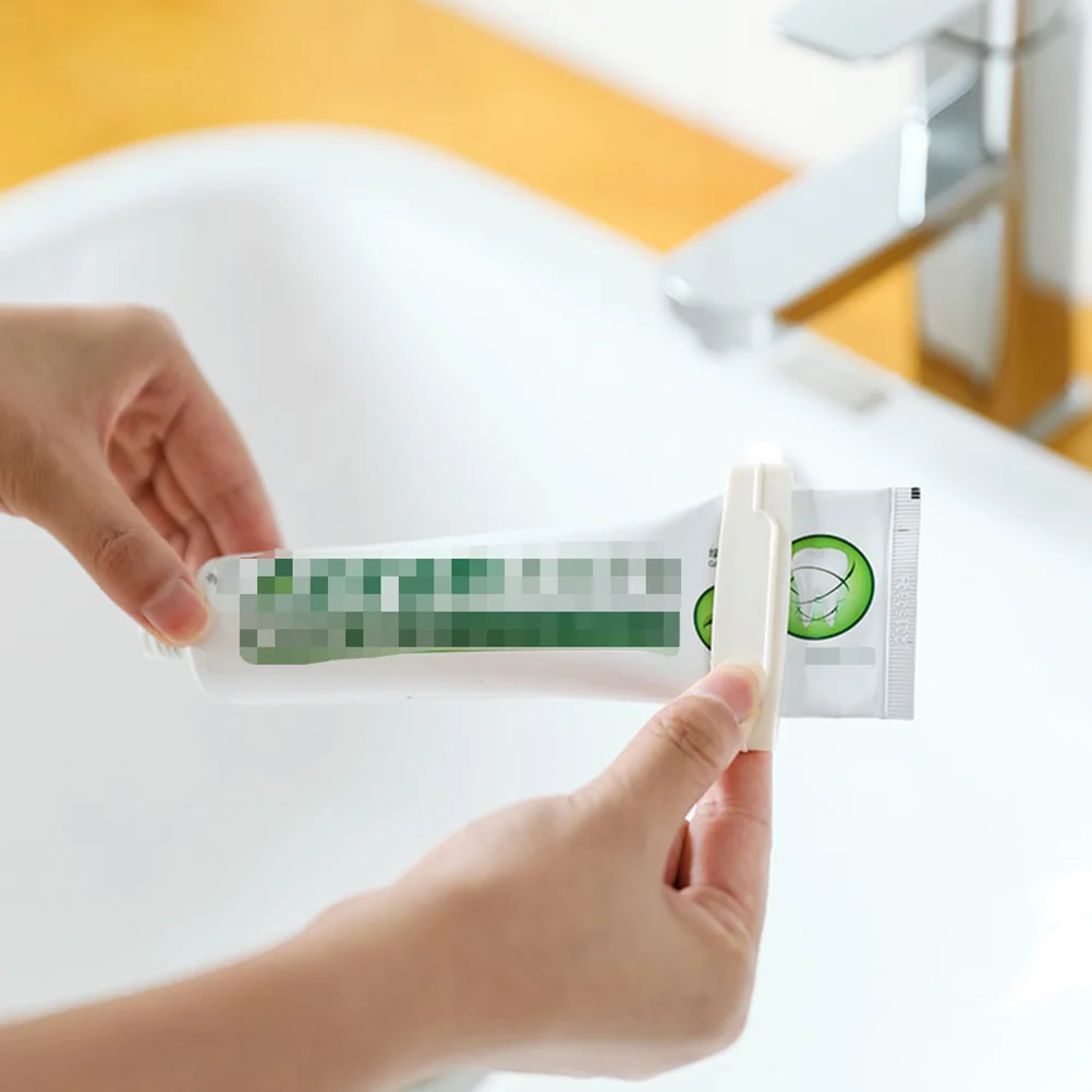 

3pcs Toothpaste Squeezer Premium Abs Reusable Tube Dispenser For Toothpaste Hair Color Hand Cream Waste Reduction Extruder Tool