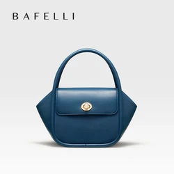 BAFELLI NEW 2025 WOMEN'S HANDBAG WINTER WOOL FASHION BENTO EVENING LEATHER ORIGINAL STYLE LUXURY BRAND PURSE SHOULDER CASUAL