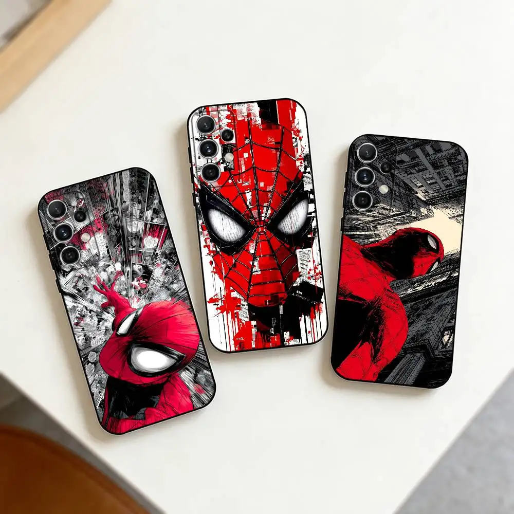 Spider-M Hero    Phone Case For Samsung S25,S24,S21,S22,S23,S30,Ultra,S20,Plus,Fe,Note,10,9,5G Black Cover