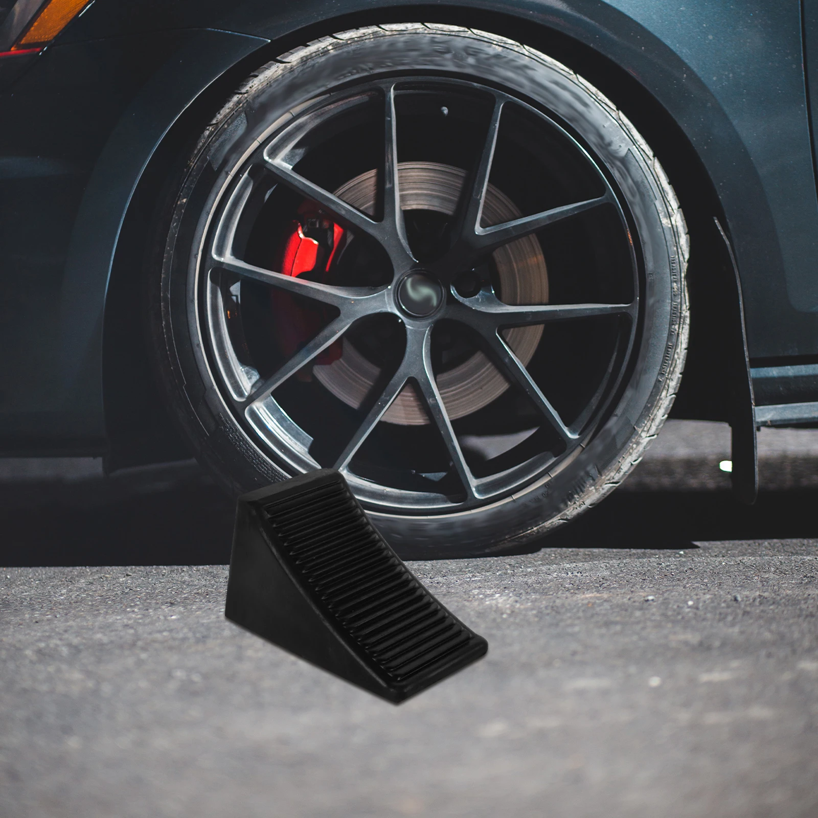 

Rubber Wheel Chocks Stopper 160x95x95mm Heavy Duty Anti Slip for Cars Trucks Rv Travel Trailer Stabilizer Blocks Slope Pad Car