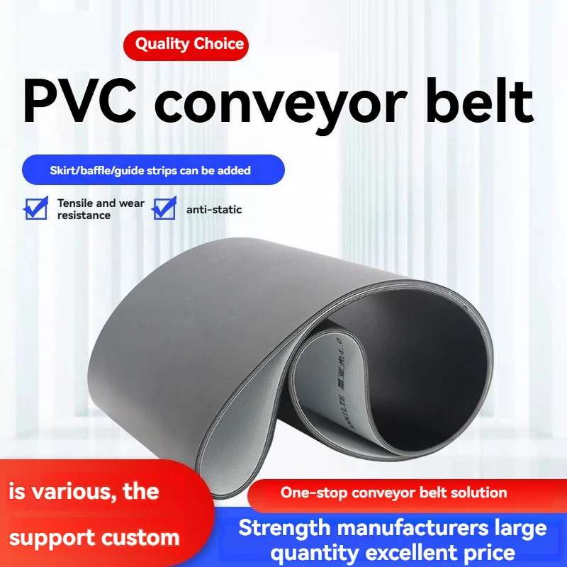 

Зеленая легкая бесшовная круглая конвейерная лента из ПВХ, промышленная лента, износостойкая конвейерная лента, плоская лента