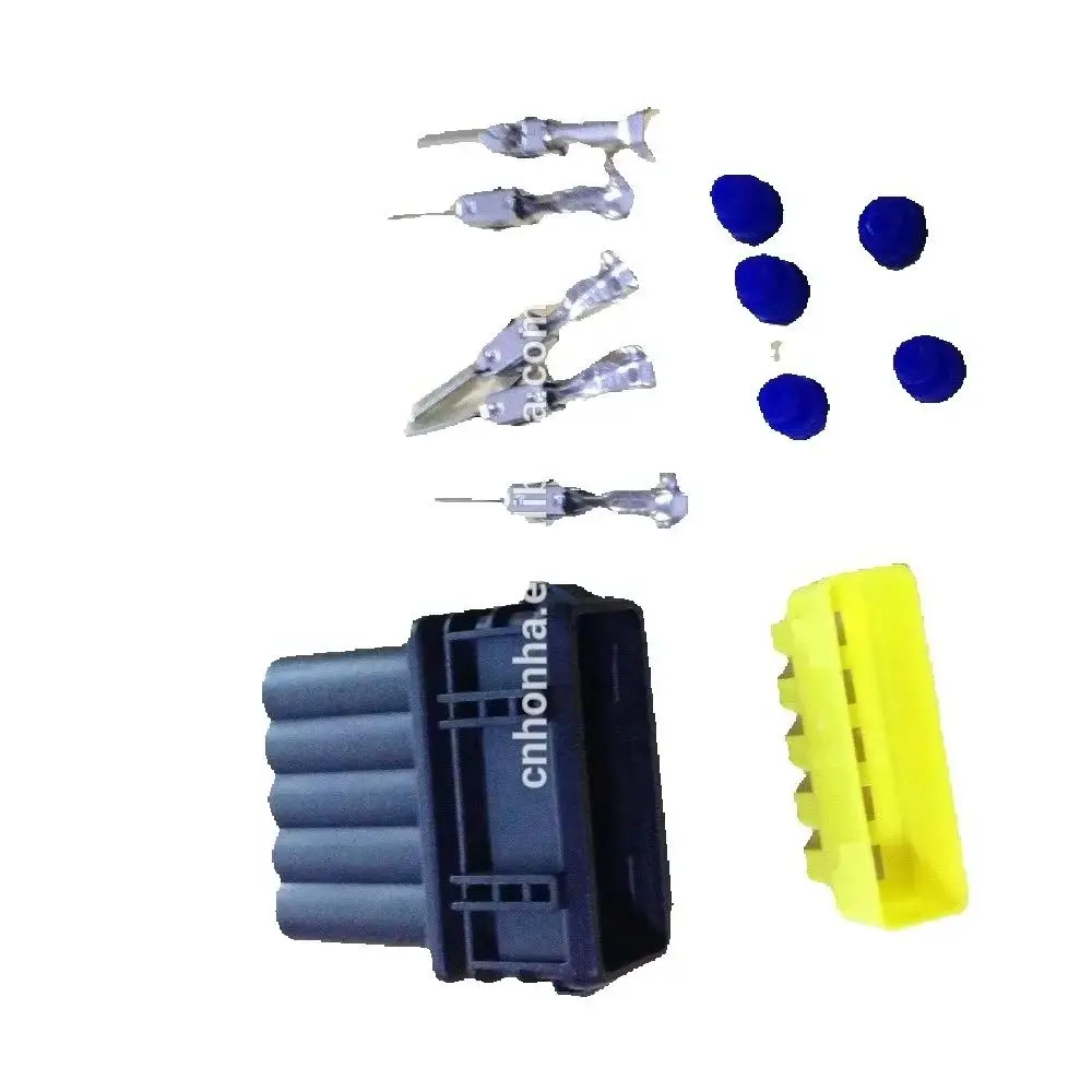 Frete grátis 10 peças/lote Conector de ignição macho de 5 pinos/vias para amplificador Bosch para Ford Cosworth Tyco Timer DJ7053C-3.5-11