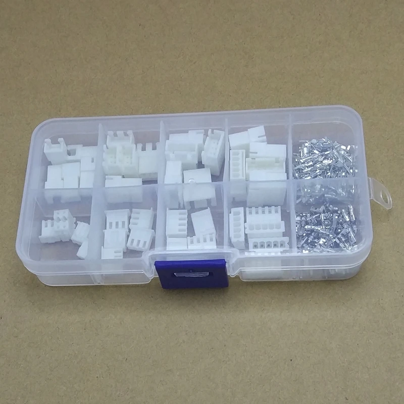 180pcs/box XH2.54mm Wire Cable Connector XH Air Butt Joint Plug Male & Female JST Aerial Docking for Battery Charging Cable DIY