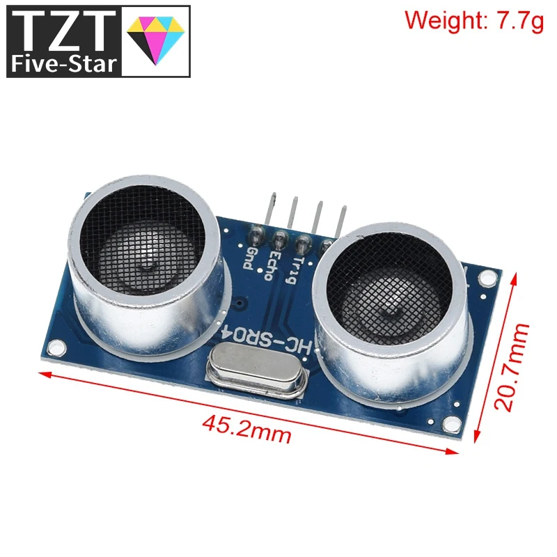 وحدة الكشف بالموجات فوق الصوتية HC-SR04 HCSR04 إلى العالم كاشف الموجات فوق الصوتية تتراوح وحدة HC SR04 HCSR04 المسافة لاردوينو