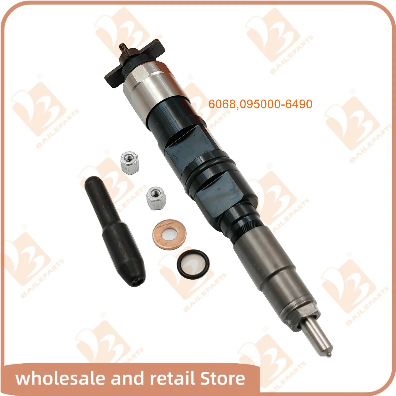 095000-6490 Fuel Injector For John Deere 6068T Engine 0950006490