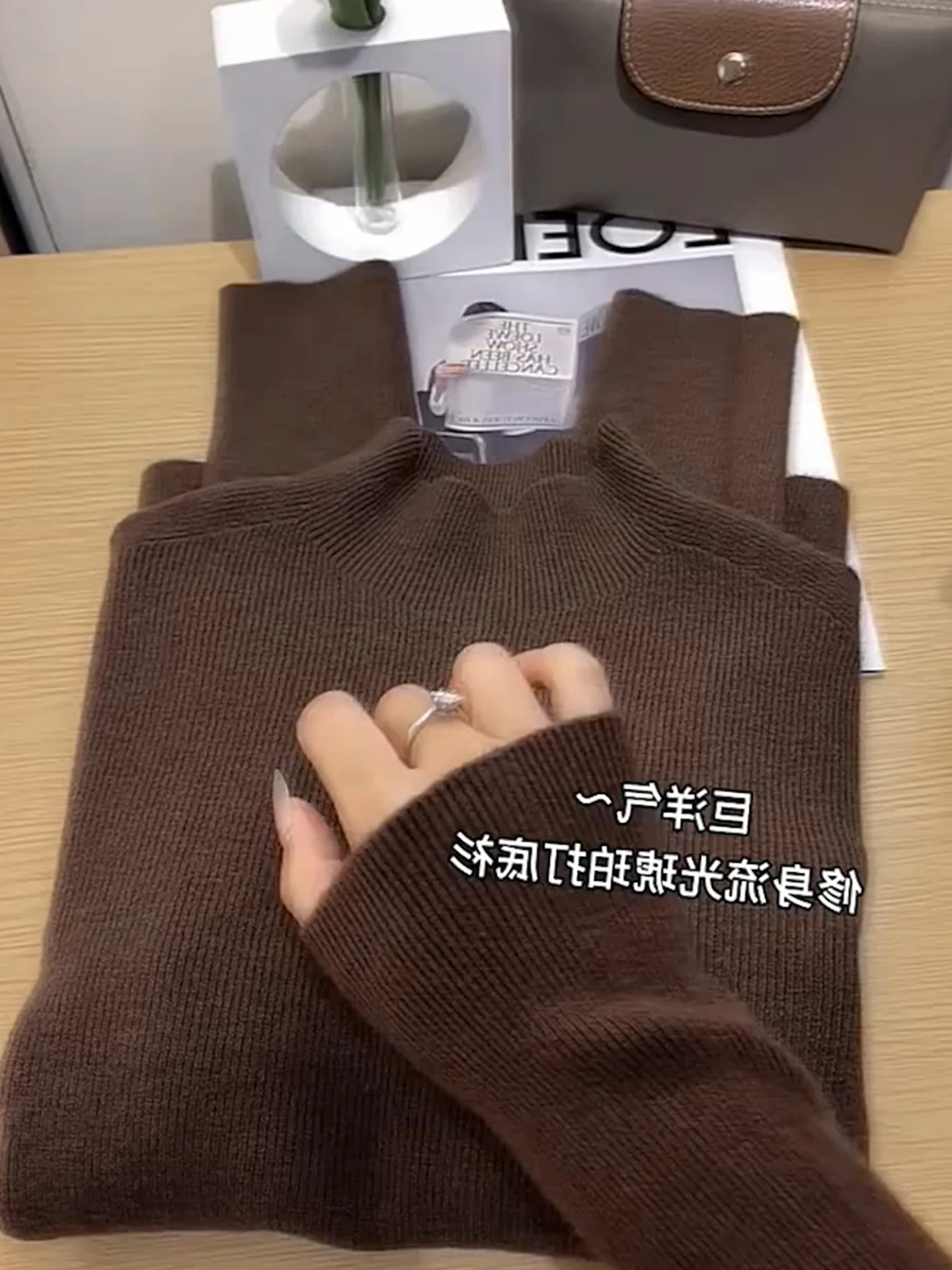 الرجعية محبوك طويل Sve لون نقي f عالية Ne المرأة ملابس داخلية أعلى Sli قاعدة طبقة irt الخريف الشتاء Faion #1