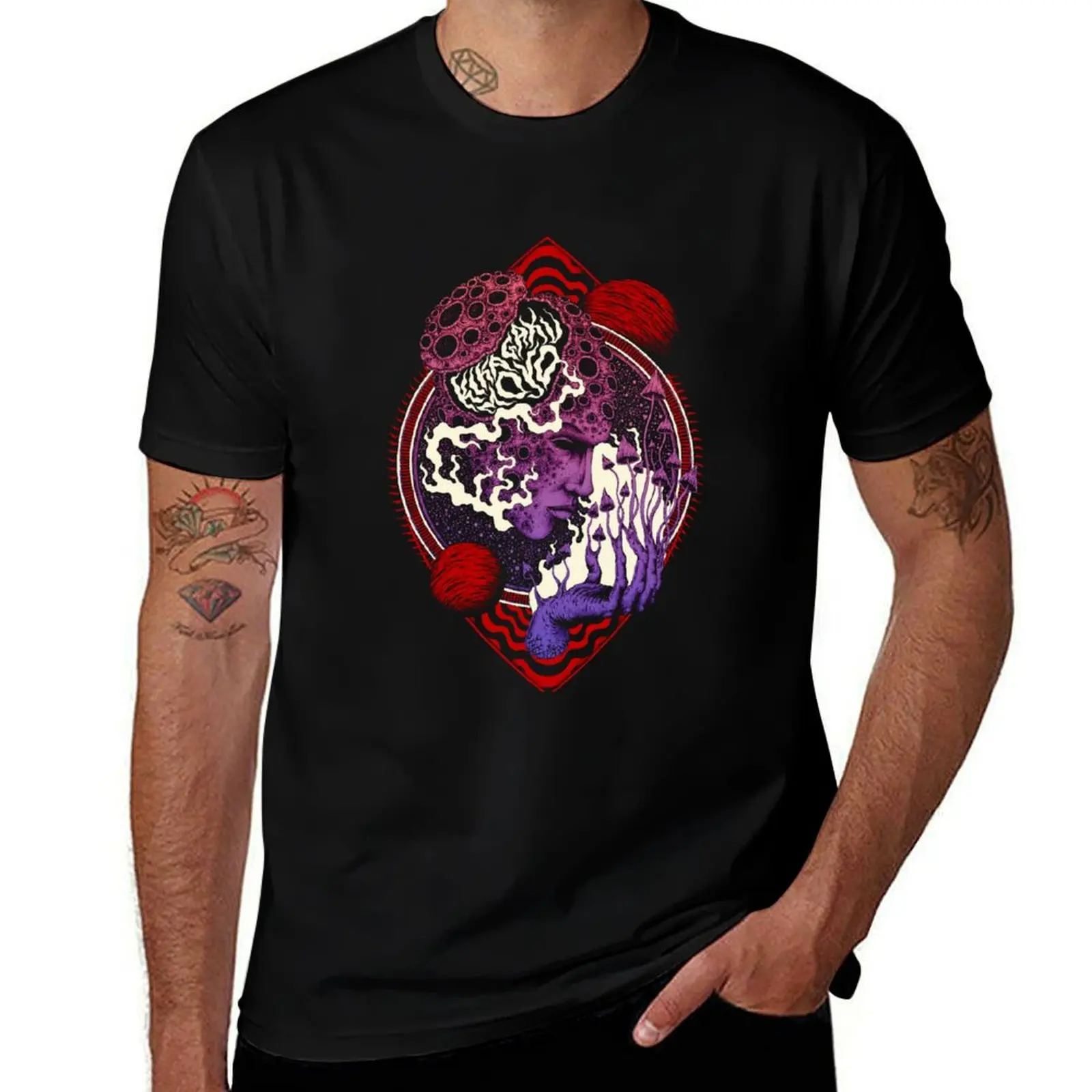 

KIKAGAKU MOYO heart T-Shirt graphic t shirt vintage sports fans tshirts for men