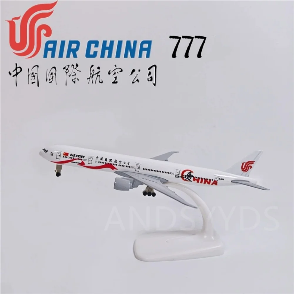 

20cm B777 Air China Airplane Model Kit Metal Diecast 1/400 Scale Aircraft Toys Replica Aviation Enthusiast Gifts With Wheels