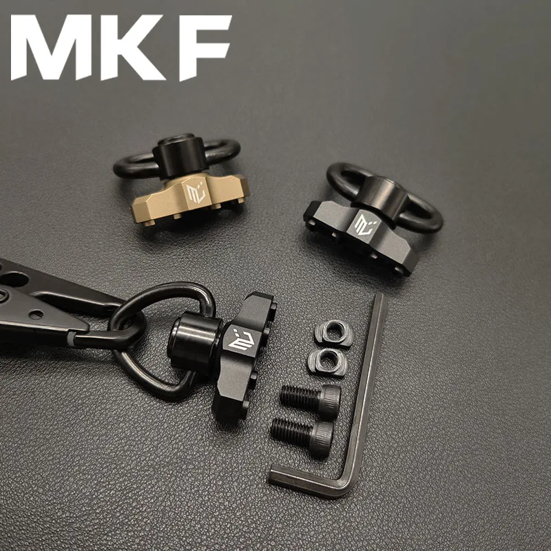 Airsoft Tactical Rifle Metal QD Sling Mount for MLOK Rail Syste Swivel Strap Buckle Quick Release Button Hunting Gun Accessories