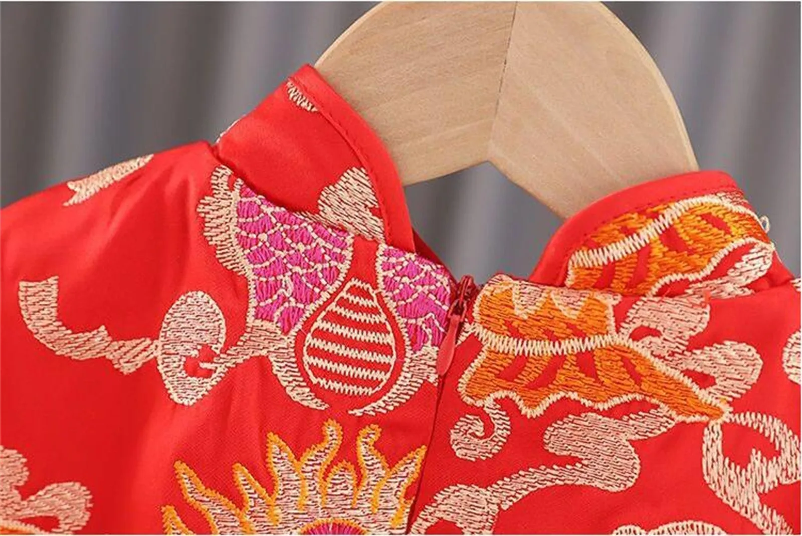 Toddler Kids Baby Girls Chinese Style Dress Children Fairy Hanfu Dresses For Chinese New Year Ball Gowns Fleece Lined Warm Dress