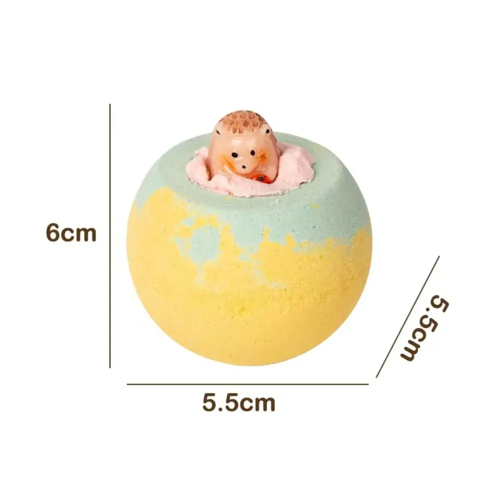 놀라움이있는 귀여운 목욕 폭탄 수제 부드러운 어린이 목욕 공 비건 에센셜 오일 피부 친화적 인 목욕 장난감