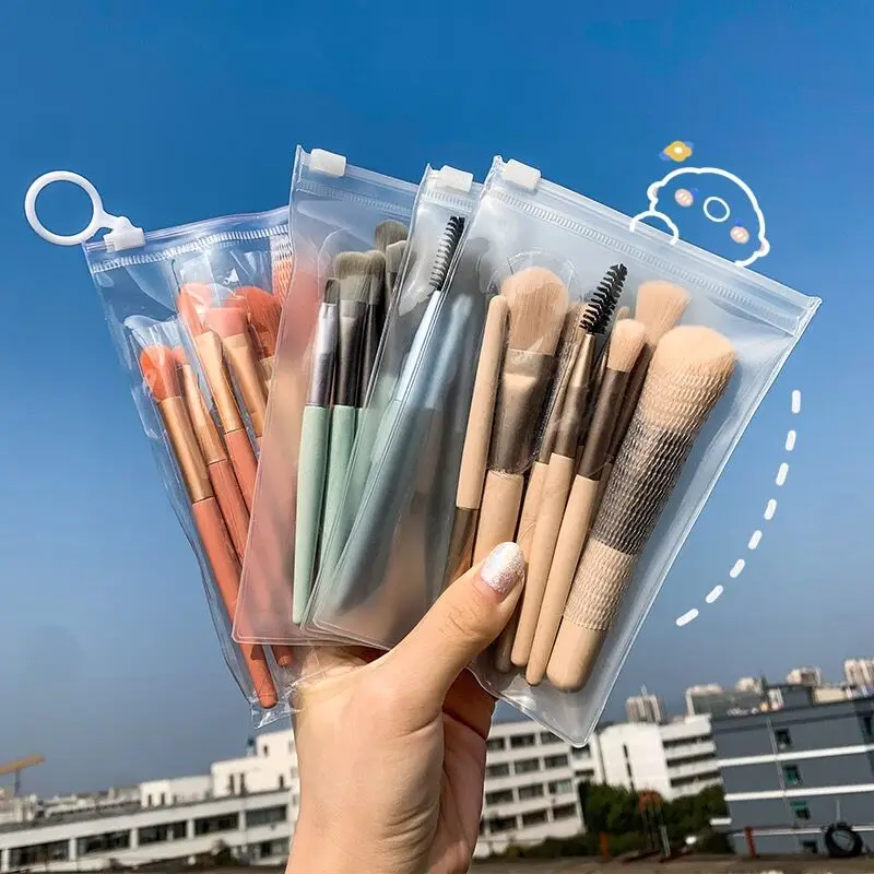 Ensemble de pinceaux de maquillage, pour anti-cernes, Blush, poudre, ombre à paupières, surligneur, fond de teint, outils de beauté, 8 pièces