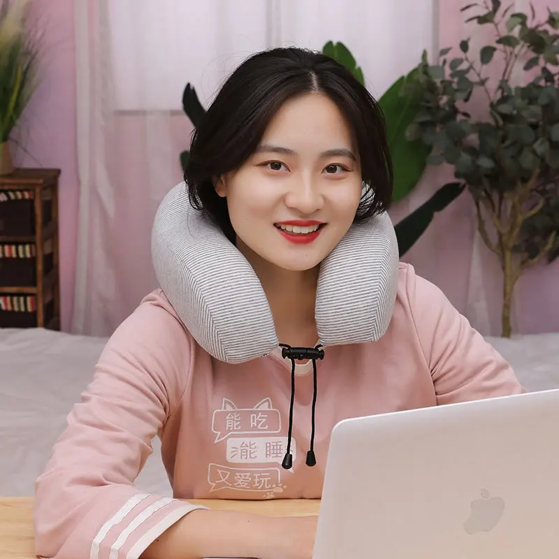 

New Memory Foam Pad U Shaped Travel Pillow Airplane Travel Sleep Head Rest Support Pillow Soft Neck Pillow Car Pillow Cushion