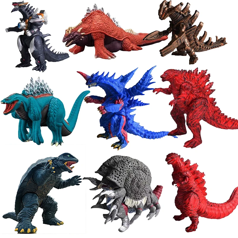 17-24 cm Godzilla Zacht Rubber Monster Oversized Khimaira Magatano-Orochi Destoroyah Gomora Hedorah Action Figure Model Speelgoed gift