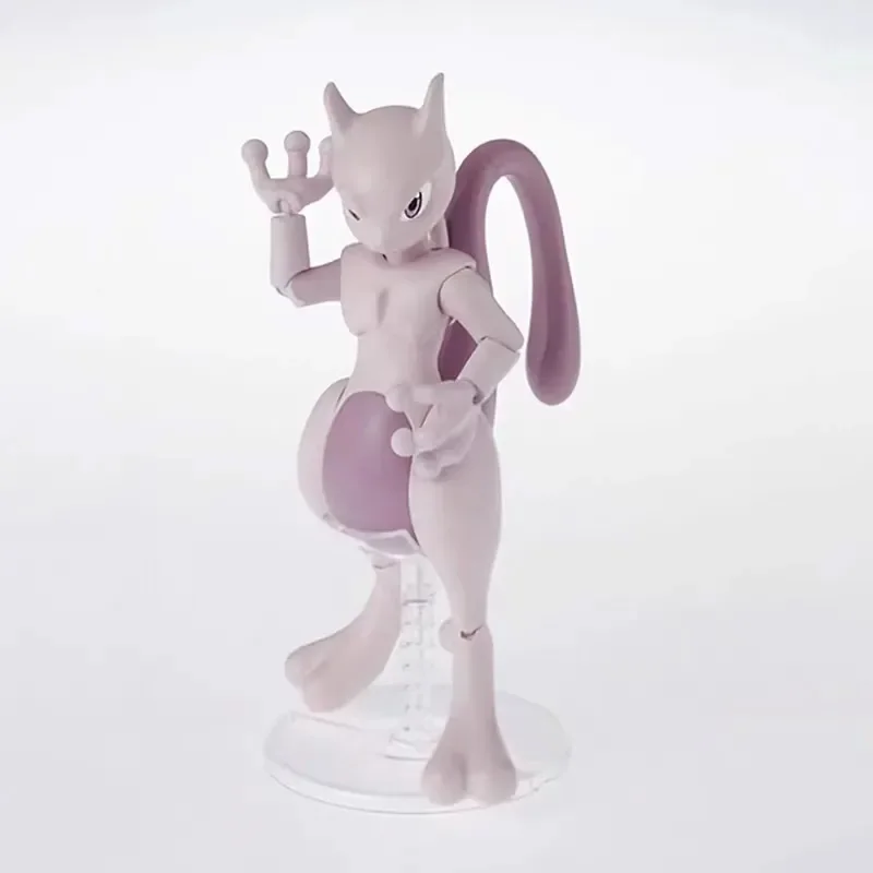 بانداي الأصلي حقيقية الشكل البوكيمون أطقم منمذجة شخصيات كرتونية البوكيمون تطور Mewtwo جمع عمل نموذج لجسم الاطفال اللعب