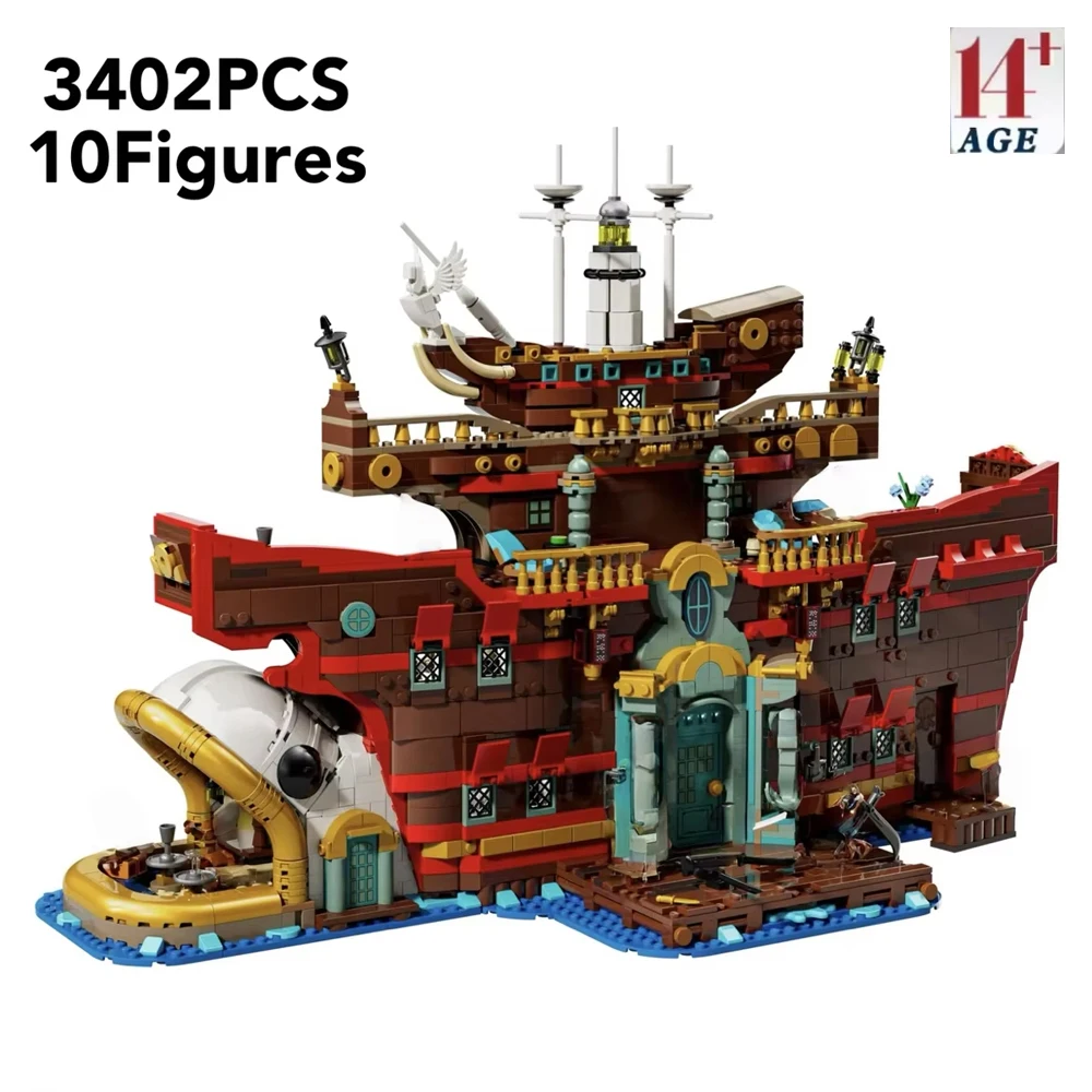 2025 新しいフローティングレストランモデルビルディングブロック互換性 75640 ブリック 3402 個クラフトおもちゃ大人の子供のための誕生日プレゼント