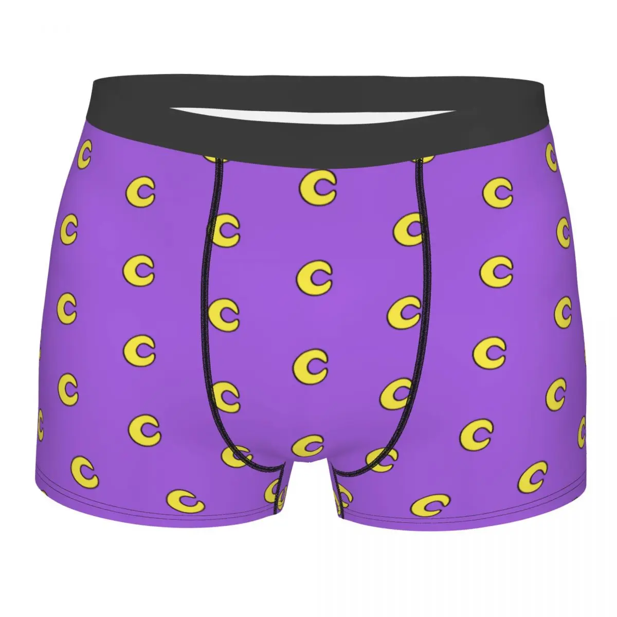 Custom Male Purple Smiling Big Mouth Cat Pendant Critters Underwear Animated Game Boxer Briefs Soft Shorts Panties Underpants