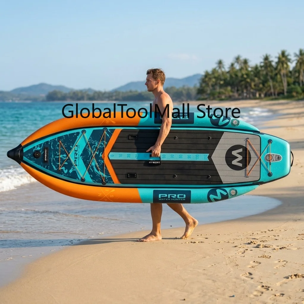 OEM DESIGN LOGO Fishing Sea Inflatable Kayak Pedal Board 2 Person Standup Paddle Fishing Sup Canoe Fishing Boat