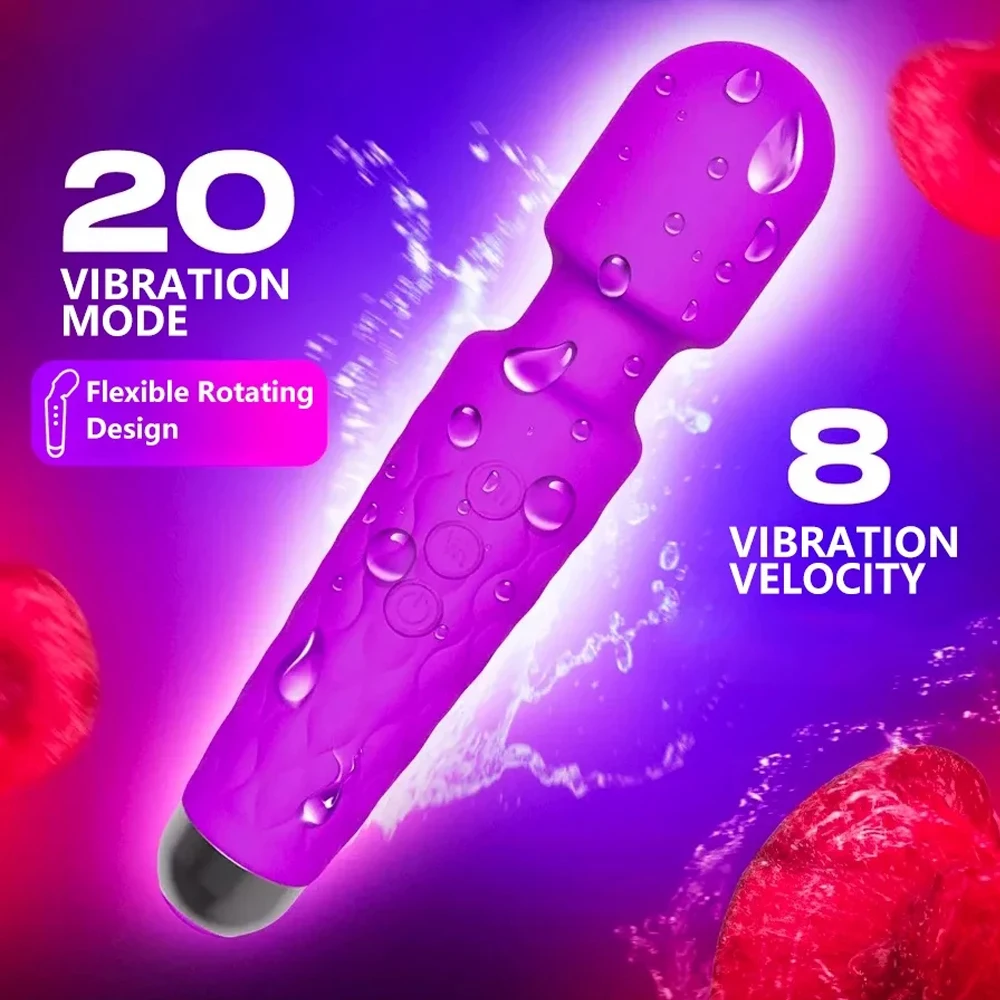 قوية G بقعة هزاز البظر محفز دسار AV عصا سحرية المهبل مدلك الإناث معدات الاستمتاع واللعب الجنسي للنساء المثيرة 18 +