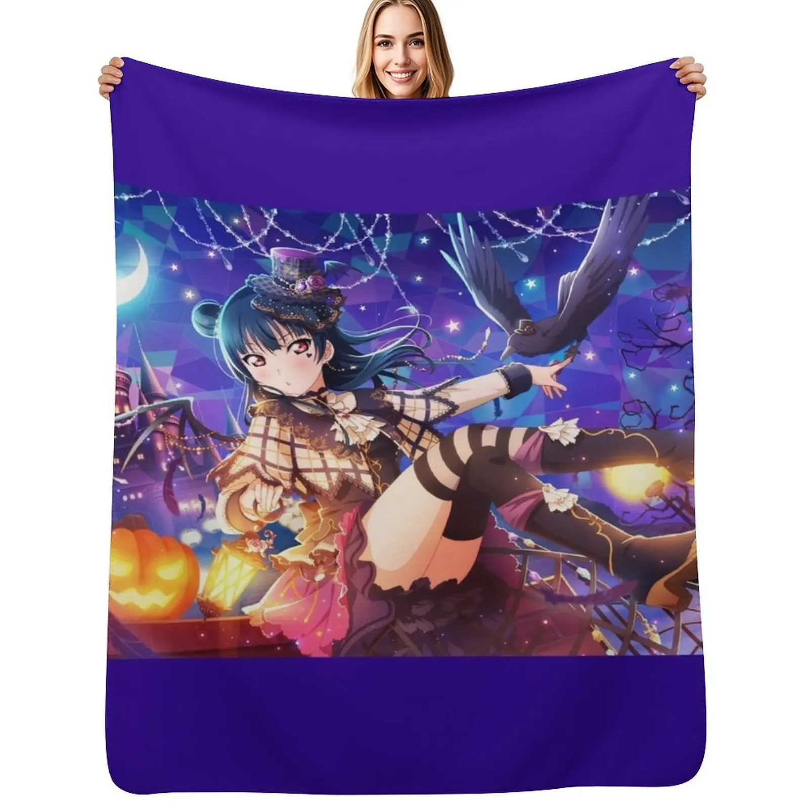 Haunted Princess Yoshiko Yohane Tsushima LLSIFAS Throw Blanket Outdoor Soft Blanket for Picnic Beach Camping