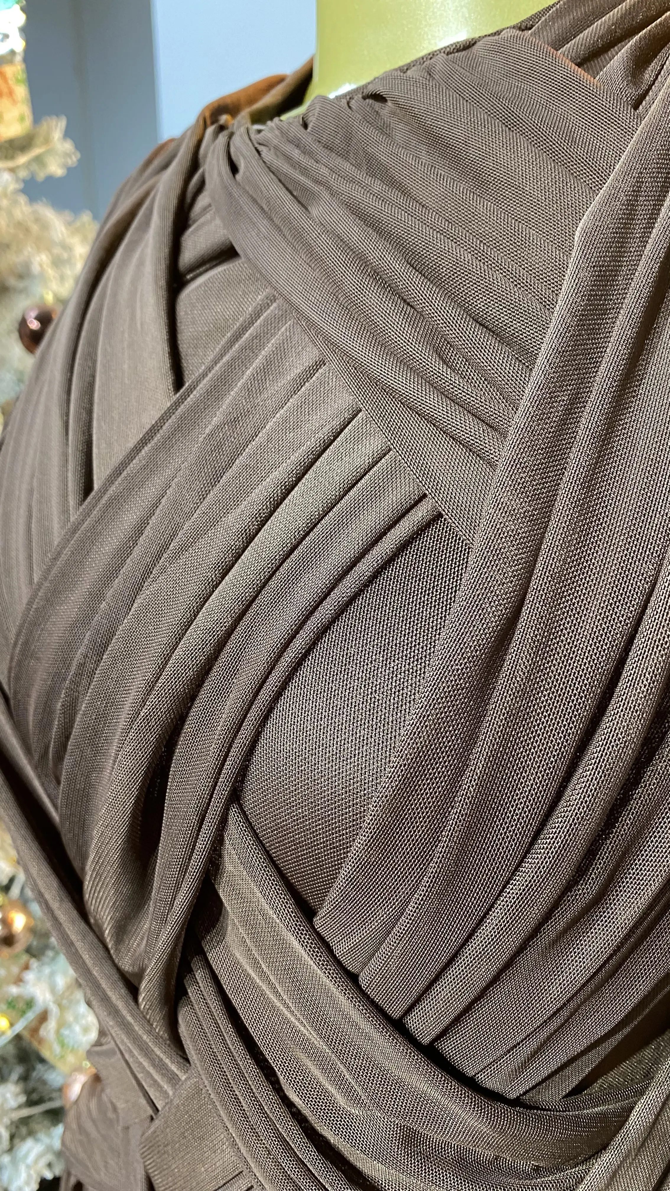 فستان ريترو عصري جديد منسوج غير منتظم طويل بدون أكمام، ملابس نسائية أنيقة وغير رسمية-GZXX274 #6