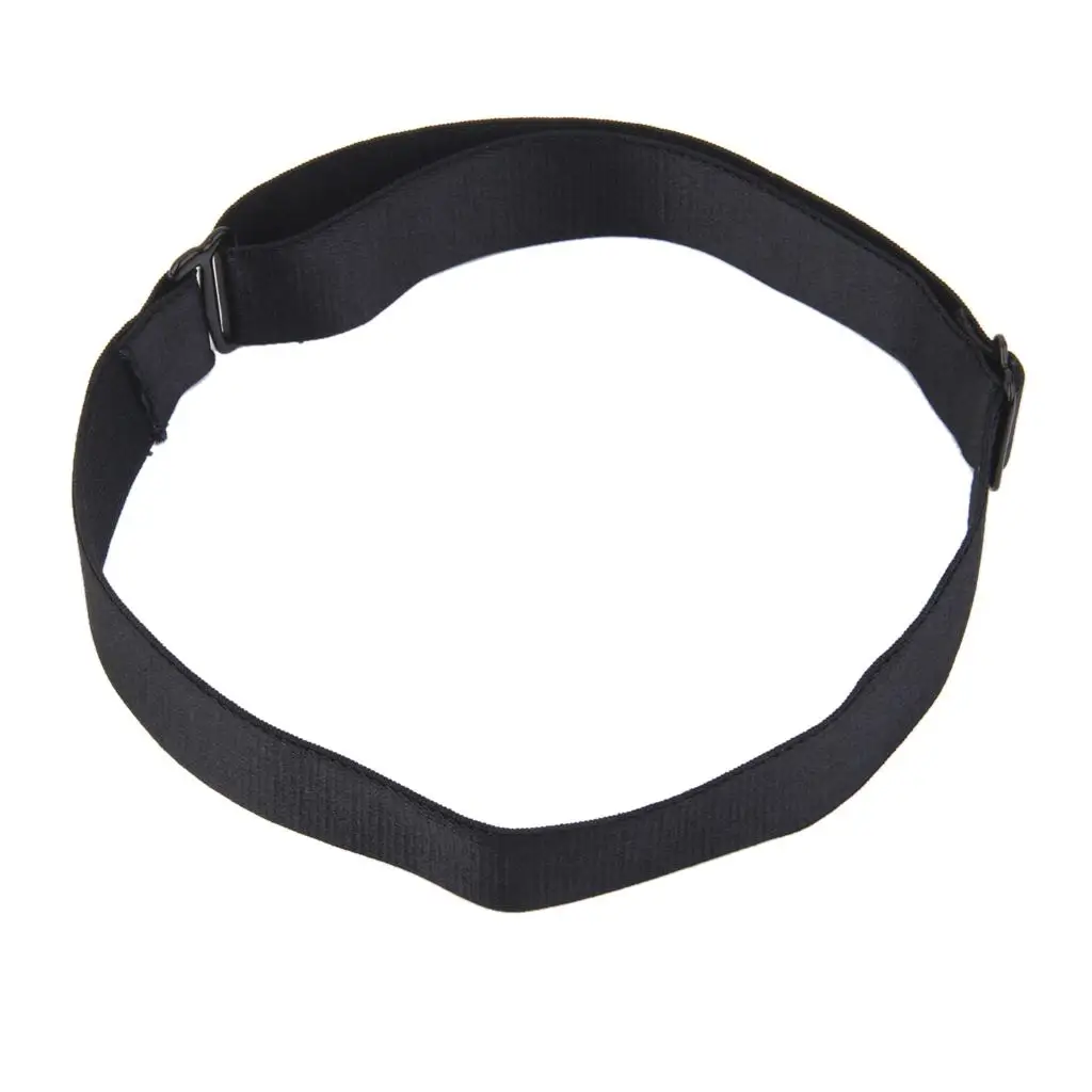 Adjustable Elastic Leg Band Nylon Thigh Ring Solid Black Comfy Stretch Garter for Daily Wear
