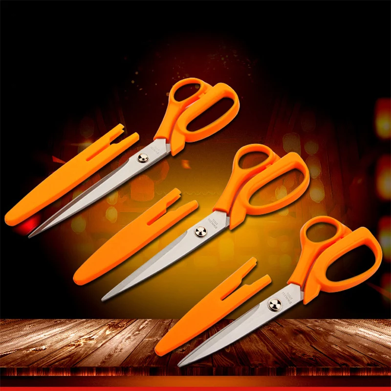 

Oeteldonk Craft Sissors for Cut Cloth Antique Embroidery Scissors Sewing Orange with Protective Cover Stainless Steel Scissors E