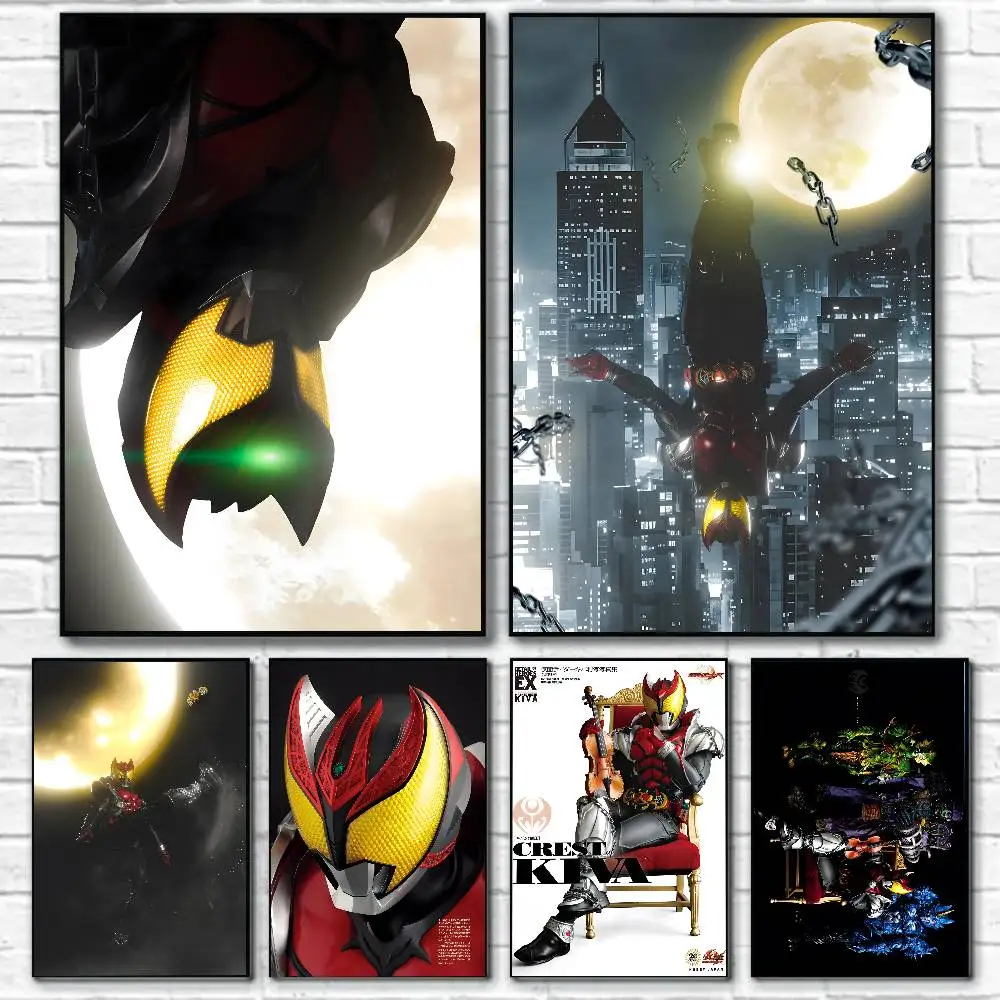 H-Kamen Rider K-Kiva Setting Kunstposter, Leinwandgemälde, Poster mit Drucken, Zuhause, Schlafzimmer, Wohnzimmer, Dekoration, Geschenk