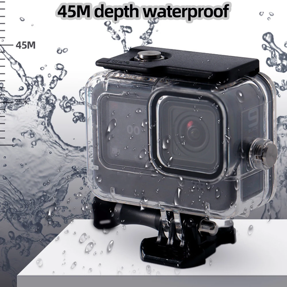 For GoPro Hero 12 Waterproof Case Floating Anti-sinking Block Buoyancy Hand Strap Anti-fog Patch Set For GoPro Hero 12 11 10 9