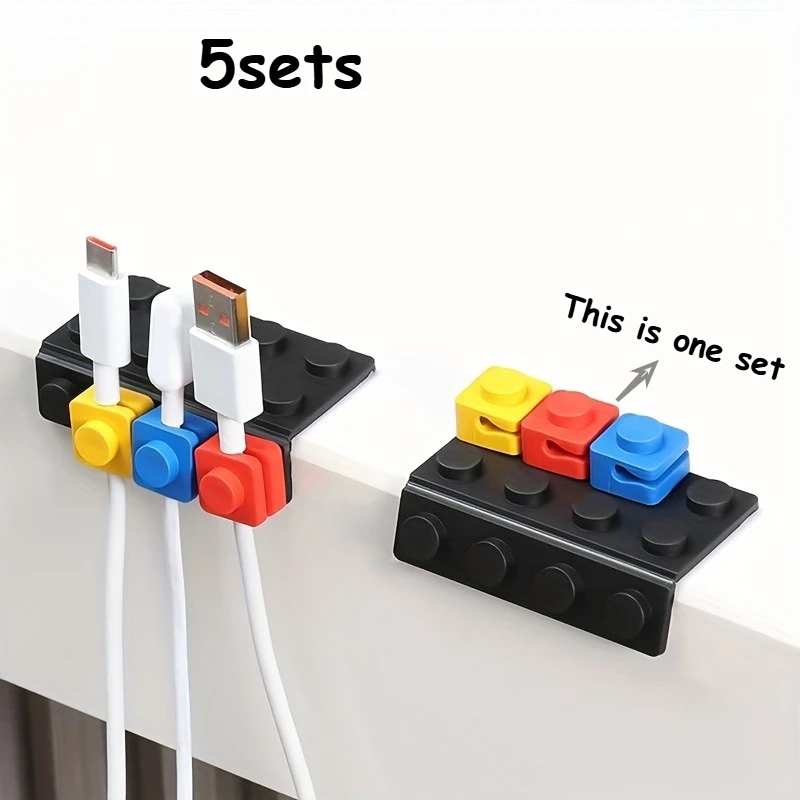 5 Sets/2 Sets Desktop-Kabelclips, Halten Sie Ihr Telefon und Ihre Ladekabel Ordentlich Aufgeräumt, Ein Muss für eine Beruhigende Büroumgebung