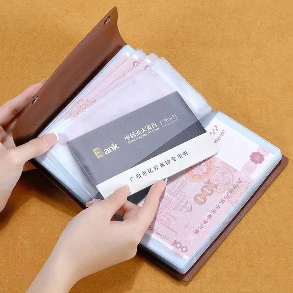 สมุดเก็บเงิน 100 ซอง ท้าทายการออมเงิน ปก PU กันน้ำ ใช้ซ้ำได้ ความจุขนาดใหญ่