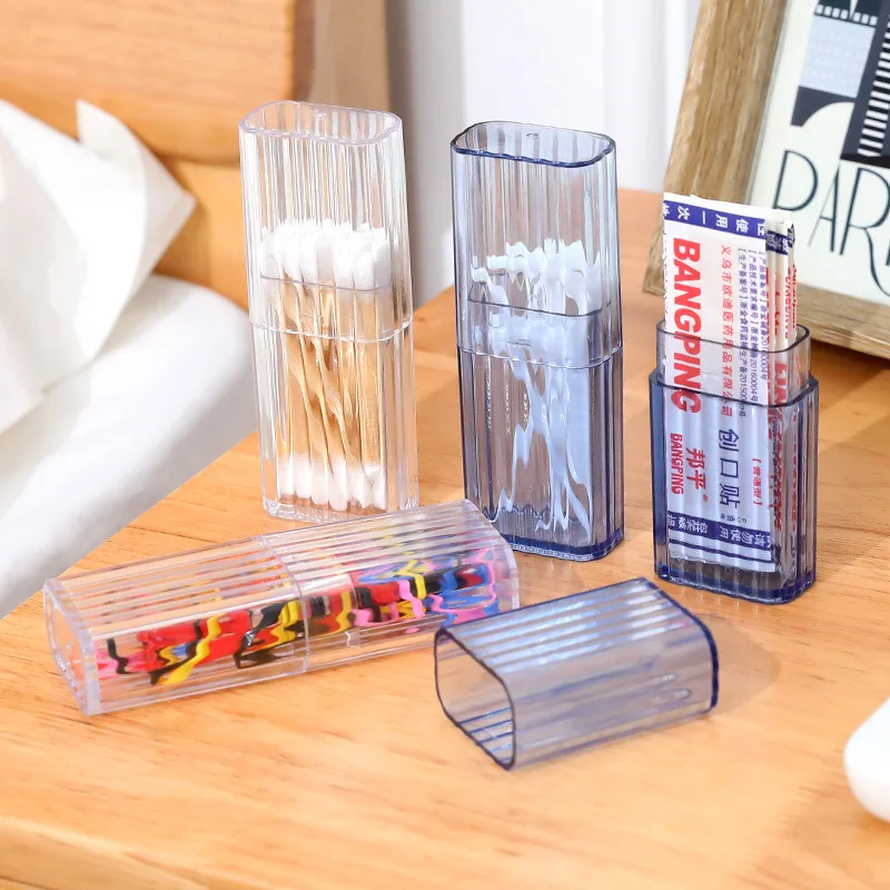 Multifunctional Storage Box Portable Cotton Swabs Dental Floss Band-aid Rubber Bands Categorized And Organized Storage Box