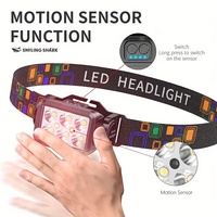 Smart Sensor Induction Headlight USB Rechargeable Mini Strong Bright LED Headlamp Outdoor Cycling Fishing Camping EDC Flashlight