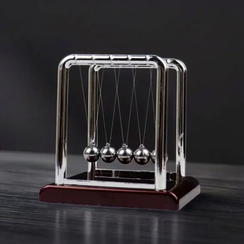 Newton Cradle Balance Pendulum Ball Physics Science Toy Home Desktop Decoration Stress Relief Office Ornament Holiday Gift view 4