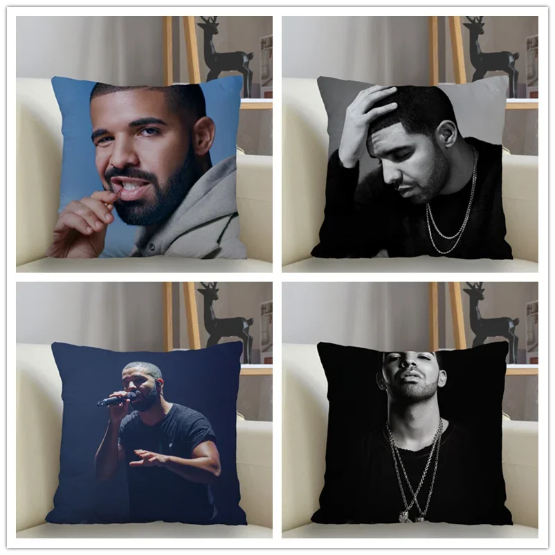 Musife Custom Aubrey Drake Graham Decorative Pillowcase Art Square Zippered Pillow Cover 35*35,40*40,45*45cm wholesale