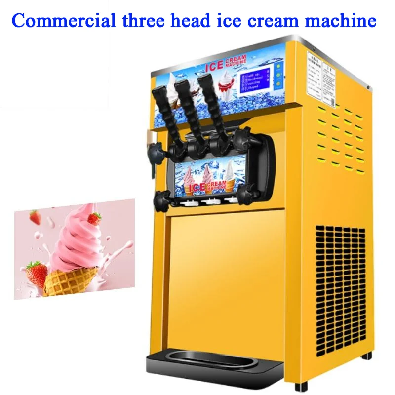 

Including Tariffs Snack Food Factory Three Heads Soft Portable Ice Cream Machine
