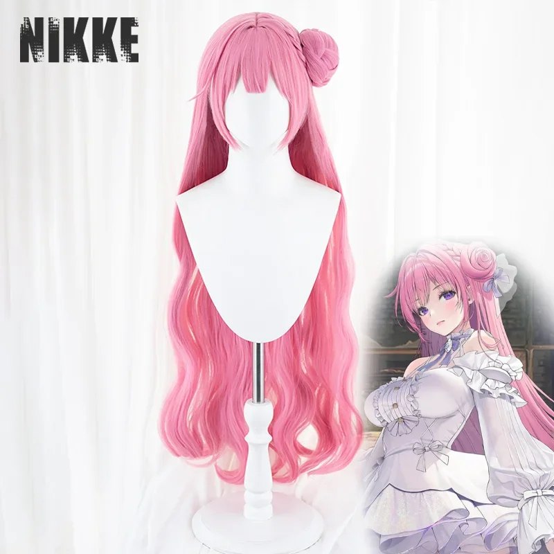 آلهة النصر: نيكي دورو دوروثي شعر مستعار تأثيري الوردي طويل مجعد الفرنسية جديلة الانفجارات الشعر مقاومة للحرارة بيروكات صناعية الدعائم