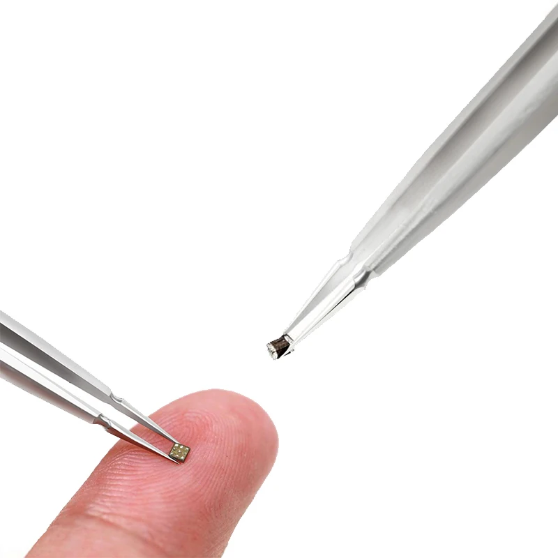 Imagem -02 - Mão Polonês Pinças para Telefone Preciso Manutenção Voando Fio de Solda Ponto Pinça Lata ic Chip Reparação Pinças 2uul Tw01 3d