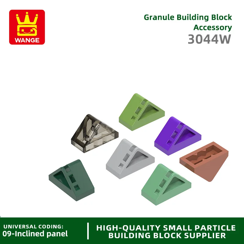 

Wange 221Pcs/Lot 3044W Slope 45 2x1 Double Oblique Building Blocks MOC Accessories Compatible with Brick Children Toys Gift Box