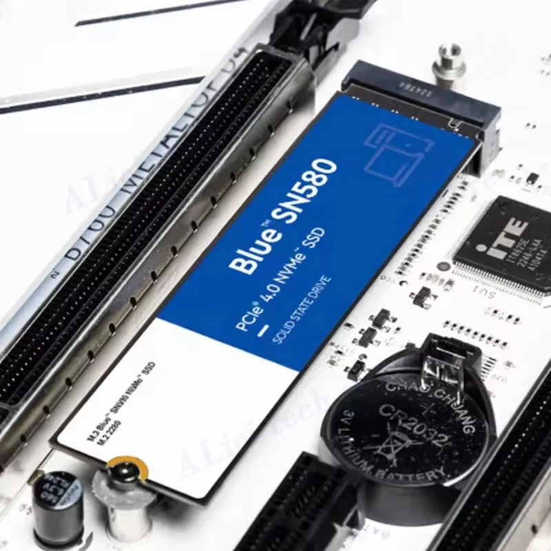 Original FOR WD SSD SN580 NVMe Blue 2TB 1TB 500GB PCIe 4.0 * 4 M.2 2280 Internal Solid State Drive For Laptops PC