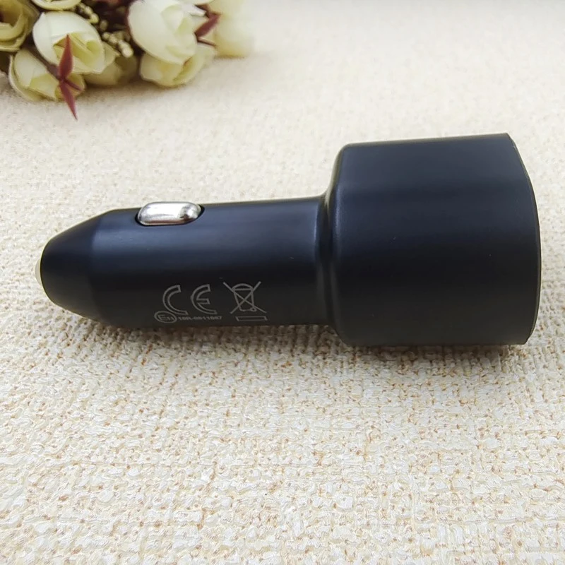 60W Samsung USB Type C Car Charger PD Super Charging Galaxy S25 S24 S23 S22 Ultra A55 A54 A35 45W/15W Dual Ports Charger in Car - náhled 3