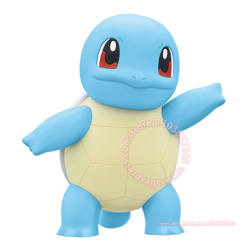 BANDAI Pokemon Squirtle Kawaii Tabletop Decoration Built-up Model Peripheral Toys for Children's Birthday Gift Trend Hand