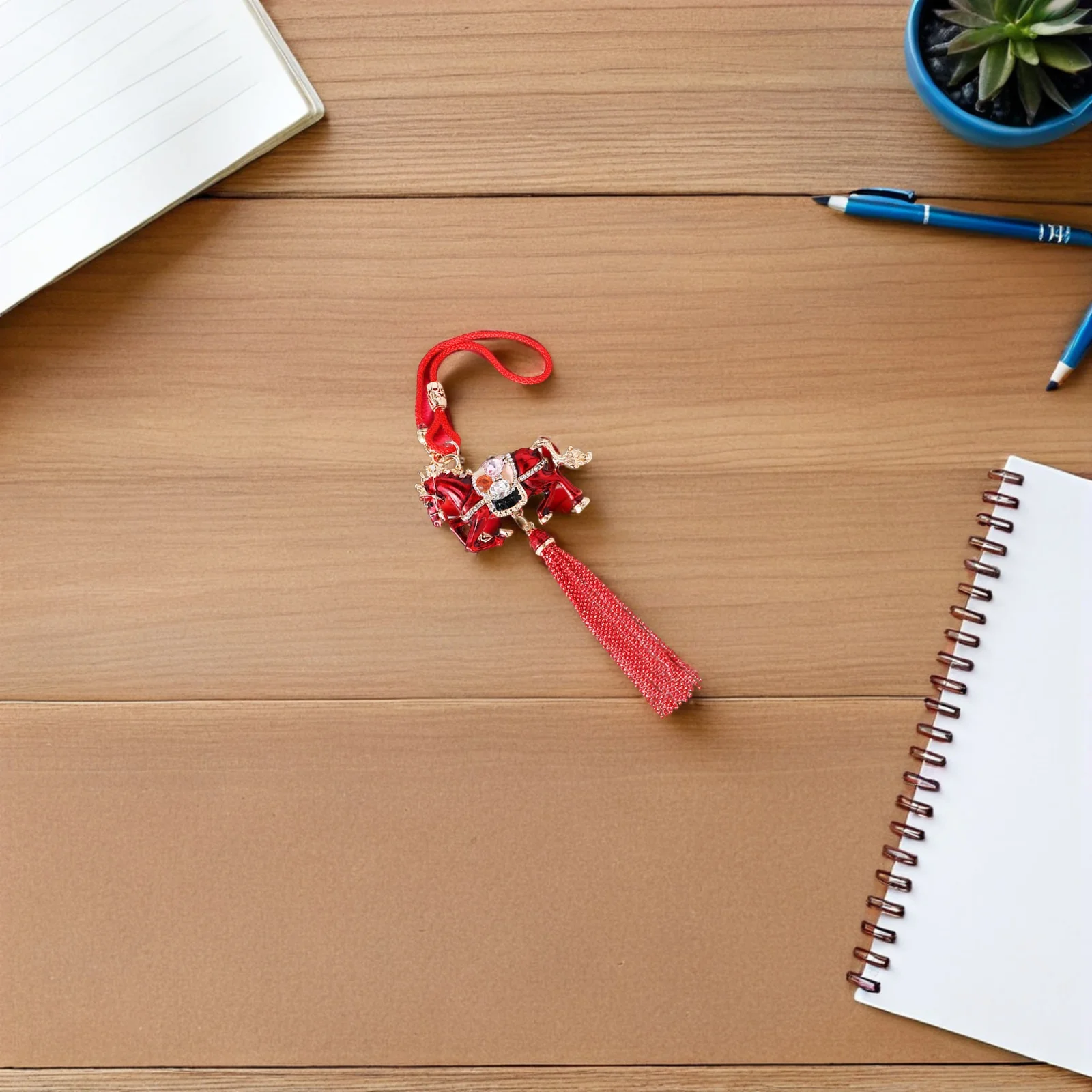 

Small Horse Car Hanging Ornament Metal Sparkly Rhinestones Pendant For Car Interior Rearview Mirror Home Office Decor Lunar