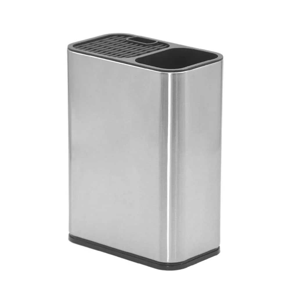 

Cutlery Holder Chopsticks Container Fork Bucket 430 Stainless Steel PP ABS Kitchen Storage Space Saver Drainage Holes Hygienic