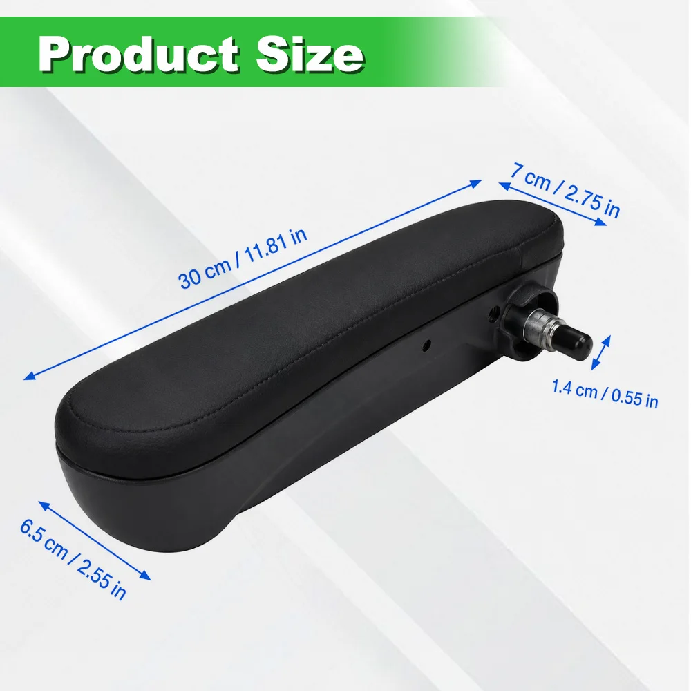 For Fiat 500 2016 2017 2018 2019 PU Leather Car Front Left / Right Inboard Rest  Seat Armrest Arm Rest Handles 6BV31KRLAA