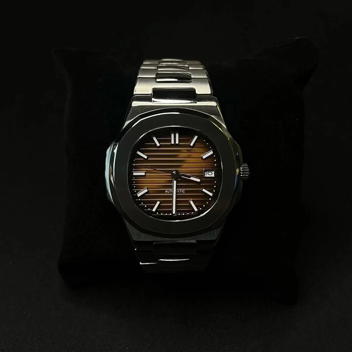 

S logo 40mm Luxury New Automatic Mechanical Watch Luminous dial Stainless steel Waterproof Wristwatch