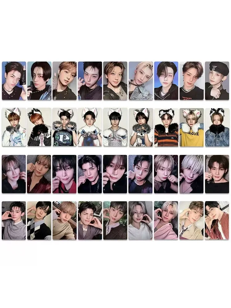9 Kpop Men's Club Homemade Small Card Album Set, Collection of LOMO Cards, Postcards, Supporting Small Card Fans, Gifts