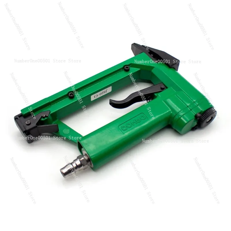 Pneumatic Staples Gun Air Stapler for Photo Frame Slice Nails Picture Frame Back Plate Fixing Tool J520-C1