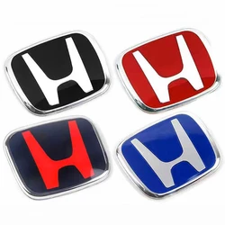 Car Steering Wheel Emblem H-Sticker For Honda Civic Accord City CRV Jade Fit Odyssey Hybrid Red Black Blue Interior Modification