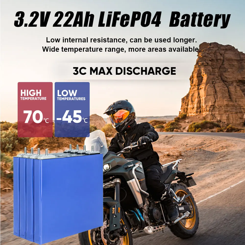 

EVE LF22K 3,2 В 22 Ач LifePO4 батарея призматическая аккумуляторная батарея 3C максимальный разряд для электромобилейных грузовиков инструменты солнечное хранение